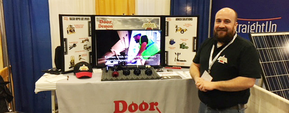 Scott Dressler mans the Arnold Company trade show booth where he introduced the HTO to hundreds of attendees throughout the weekend event.