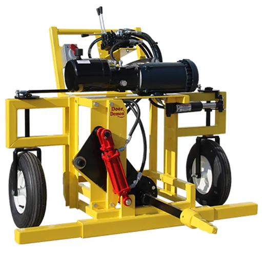 AC Electric Two-Wheel Hopper Gate Opener with optional Hyrdaulic Lift and Side-Shifting Wheels