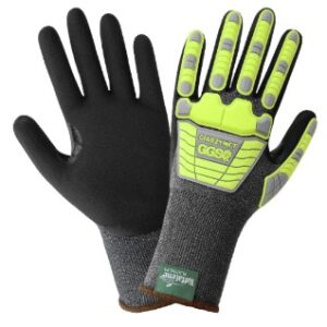 CIA921NFT Vise Gripster® C.I.A. Nitrile Coated Tuffalene® Platinum 21-Gauge Touch Screen Gloves with Cut and Impact Protection