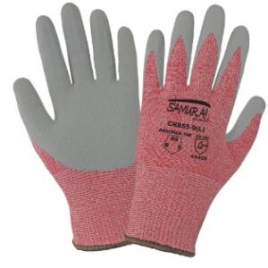 CR855 Samurai Glove® Tuffalene® UHMWPE Cut Resistant 13-Gauge Gloves with a Silicone-Coated Palm