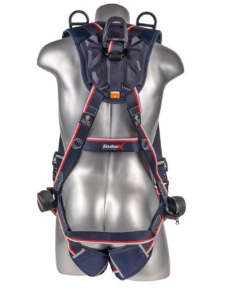 KStrong® EndurX™ 5-Point Full Body Harness, Premium Shoulder Pad, Deluxe Leg Pads, Enhanced Dorsal D-ring Plus™, Front D-ring, Shoulder D-rings, Premium Adjusters, Trauma Relief Straps, QC Chest, TB Legs (SS), All Aluminum Hardware (ANSI) - Image 6