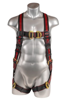 KStrong® Kapture™ Elite 5-Point Full Body Harness, Dorsal D-ring, Front D-ring, MB Legs (ANSI)