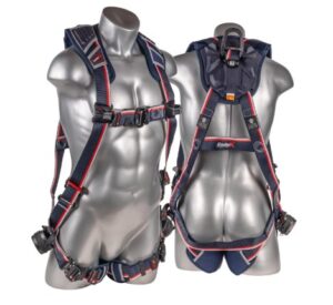 KStrong® EndurX™ 5-Point Full Body Harness, Abrasion Resistant Shoulder Pad, Deluxe Leg Pads, Enhanced Dorsal D-ring Plus™, Quick Slide Adjusters, Trauma Relief Straps, QC Chest/Legs, All Aluminum Hardware (ANSI)