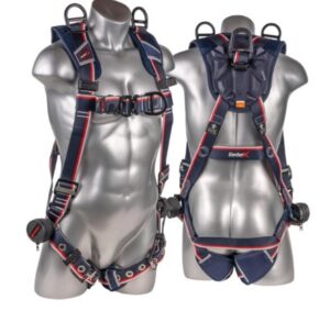 KStrong® EndurX™ 5-Point Full Body Harness, Premium Shoulder Pad, Deluxe Leg Pads, Enhanced Dorsal D-ring Plus™, Front D-ring, Shoulder D-rings, Premium Adjusters, Trauma Relief Straps, QC Chest, TB Legs (SS), All Aluminum Hardware (ANSI)