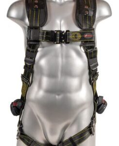 KStrong® Kapture™ Element 5-Point Full Body Harness with Revolta™ Oil and Water Repellent Webbing, 1 Enhanced Dorsal D-ring Plus™, Back/Shoulder Pad, Trauma Relief Straps, QC Chest and Legs – (ANSI)