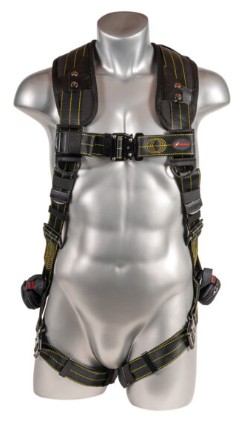 KStrong® Kapture™ Element 5-Point Full Body Harness with Revolta™ Oil and Water Repellent Webbing, 1 Enhanced Dorsal D-ring Plus™, Back/Shoulder Pad, Trauma Relief Straps, QC Chest and Legs – (ANSI)