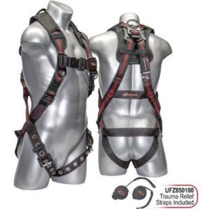 KStrong® Kapture™ Elite+ 5-Point FBH, Enhanced Dorsal D-ring, TB Legs, QC Chest, Shoulder Pad, All Black Fittings (ANSI)