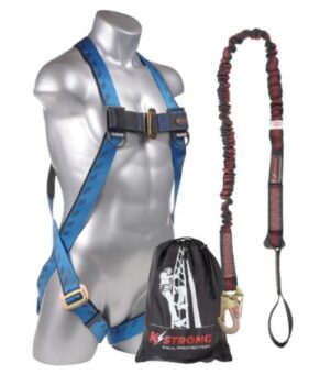 KStrong® Kapture™ Essential 3-Point Full Body Harness, Dorsal D-Ring, MB Legs with 6′ Internal Design SAL with One Loop and One Snap Hook (ANSI)