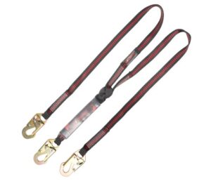 KStrong® Twin leg 100% tie-off Clear pack design shock absorbing lanyard with snap hooks (ANSI)