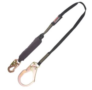 KStrong® 6 ft. Arc Flash Rated Shock Absorbing Lanyard with Snap Hook and Rebar Hook (ANSI)