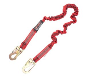 KStrong® 4.5 – 6 ft. Elasticated Design Shock Absorbing Lanyard with Snap Hooks (ANSI)