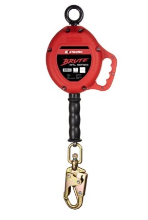 KStrong® BRUTE™ 18 ft. Stainless Steel Cable Class 1 SRL with Swivel Snap Hook. Includes Installation Carabiner and Tagline (ANSI)