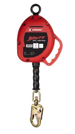KStrong® BRUTE™ 30 ft. Stainless Steel Cable SRL with Swivel Snap Hook. Includes Installation Carabiner and Tagline (ANSI)