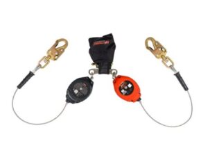 KStrong® BRUTE™ Backer™ LE Dual 8.5 ft. Cable SRL-P with Swivel Snap Hooks at Anchorage End, Other End Dorsal Connector Shock Pack Assembly (ANSI)
