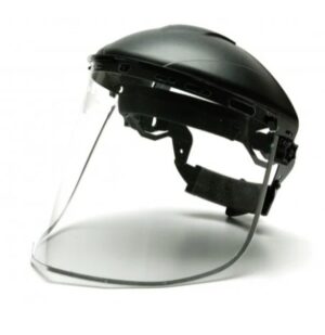 Aluminum Bound Polycarbonate Face Shield