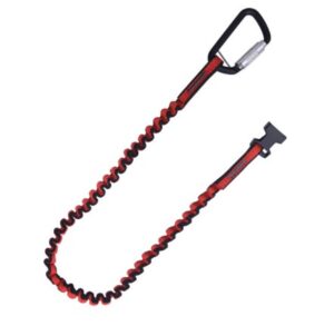 KStrong® Kaptor™ Detachable Elasticated Single Leg Tool Lanyard w/ Screwgate Carabiner – 5 lbs. (ANSI)