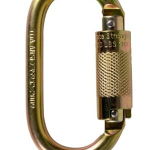 KStrong® Oval Quarter Turn Locking Steel Carabiner .67″ Gate Opening (ANSI)