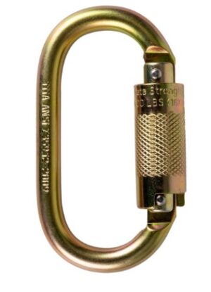 KStrong® Oval Quarter Turn Locking Steel Carabiner .67″ Gate Opening (ANSI)