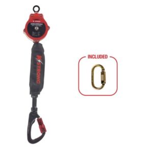 KStrong® Micron™ Single or Dual 6 ft. SRL with Aluminum Swivel Carabiner (ANSI)