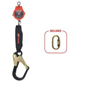 KStrong® Micron™ Single or Dual 6 ft. SRL with Large Aluminum Rebar Hooks with Steel ANSI Gate (ANSI)