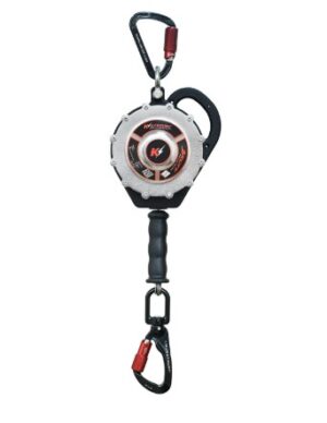 KStrong® BRUTE™ Sealed SRL with Stainless Steel Cable and Aluminum Swivel Carabiner Hook. Includes Aluminum Installation Carabiner and Tagline (ANSI)