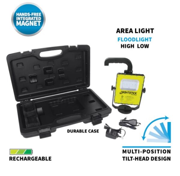 IS Rechargeable LED Scene Light w/Magnetic Base - Arnco Equipment